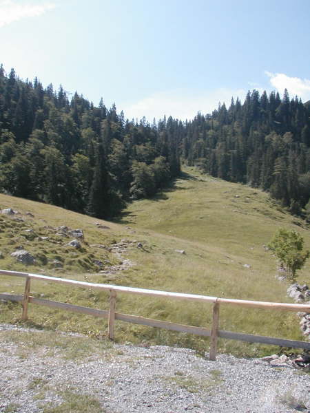 Tragestrecke bergauf