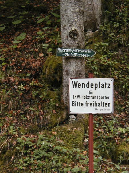 weiter geradeaus nun steiler bergauf