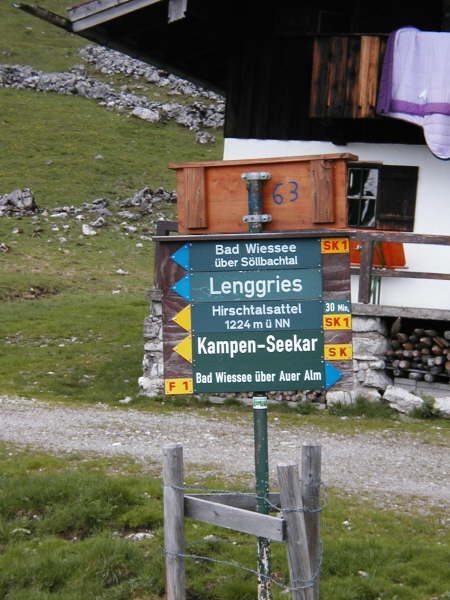 Richtung Lenggries fahren