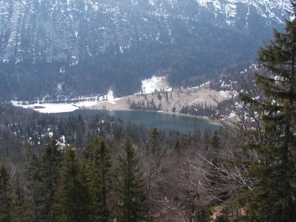 Blick von Oben auf den Ferchensee