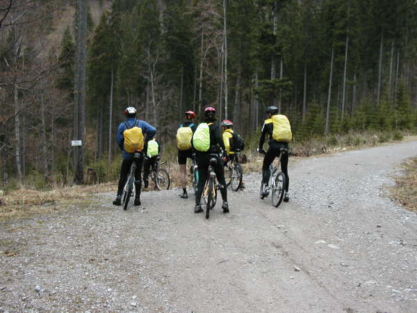 Sammeln vor einem kurzen Trialstck