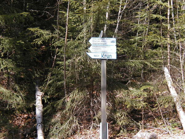 Richtung Finzalm, Esterbergalm