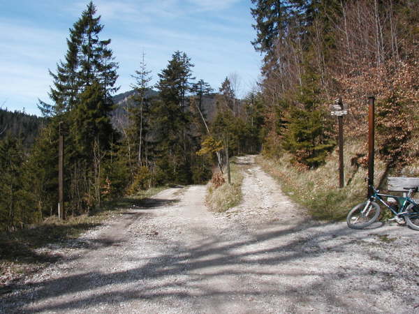 Rechts bergauf, sp�ter nach Abfahrt links bergab