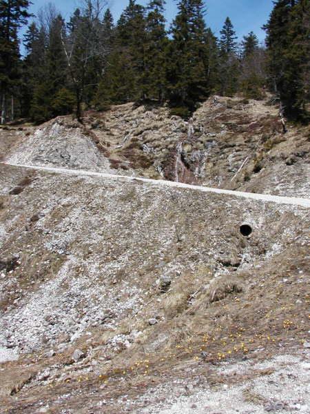 Kleine B�che bei der Abfahrt