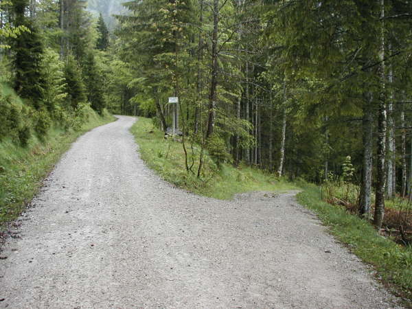 rechts bergab fahren