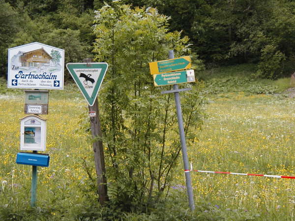 Abzweigung rechts Richtung