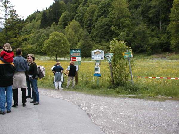 Partnachalm steil bergauf fahren