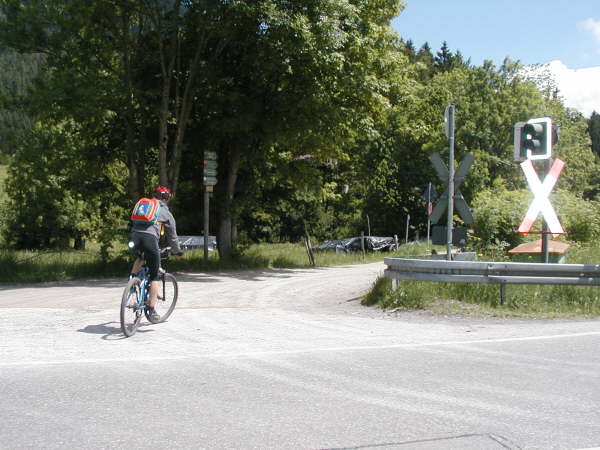 Bahnbergang an der B307