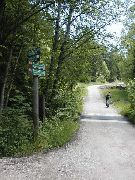 wieder bergauf fahren
