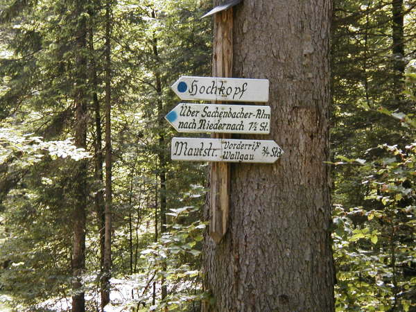 Weiter Richtung Mautstrae Vorderriss