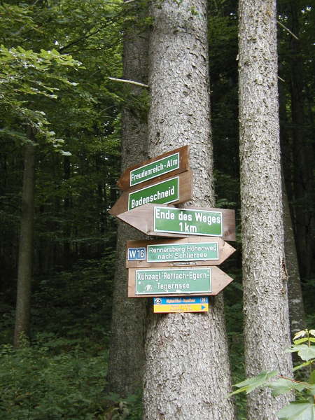 Richtung Freudenreich Alm, Bodenschneid