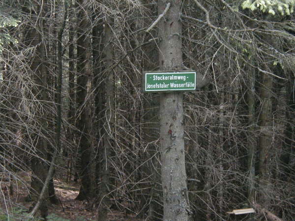Richtung Stockeralmweg