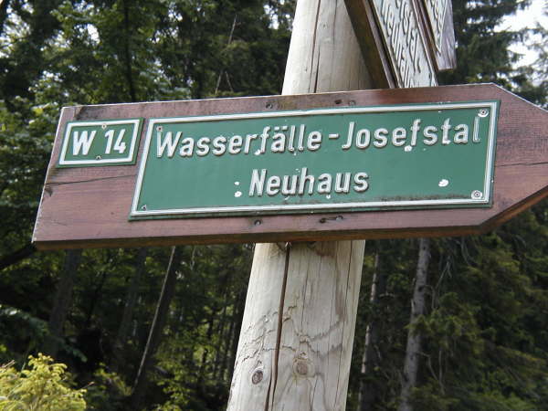 Richtung Wasserflle Josefstal