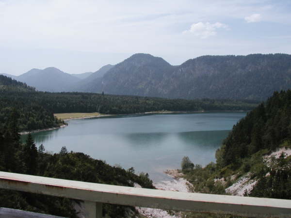 Blick auf den Sylvensteinsee