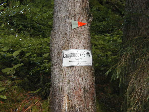 Richtung Langeneck-Sattel
