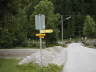 Rechts abbiegen auf den Radweg nach Lenggries, Bad Tlz