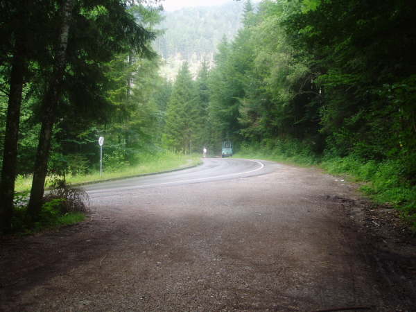 Mndung an der Bundesstrae nhe Tatzelwurm