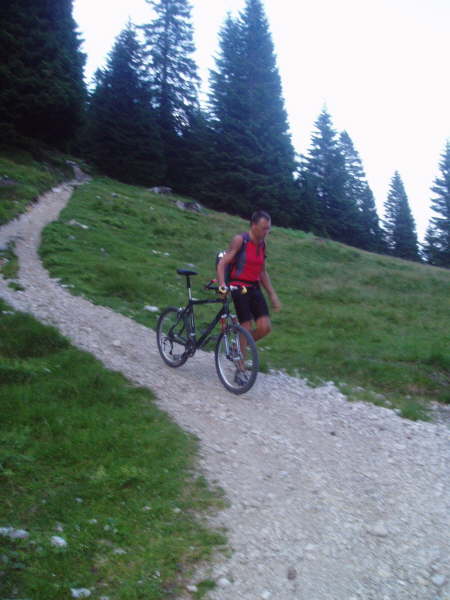 von hieraus fast nur noch Schiebestrecke