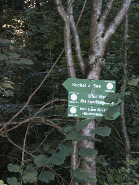 Richtung Urfeld ber alte Kesselberstrae