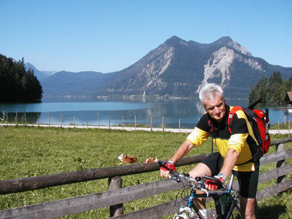 Blick zurck zum See und zum Herzogstand