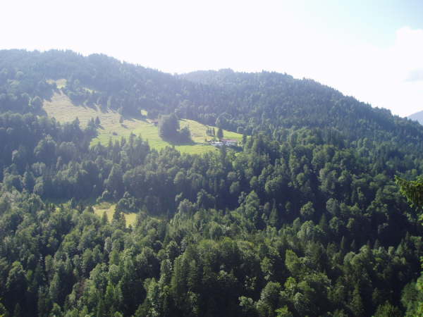 Blick hinber zur Partchnachalm