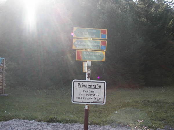 Richtung Esterbergalm, Wank