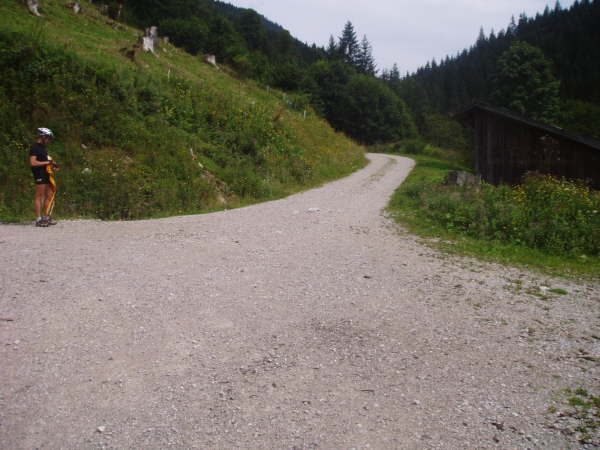 Diesmal links zurck Richtung Valepp