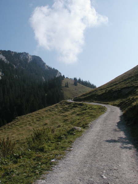 Weiter bergauf bis zum Sattel