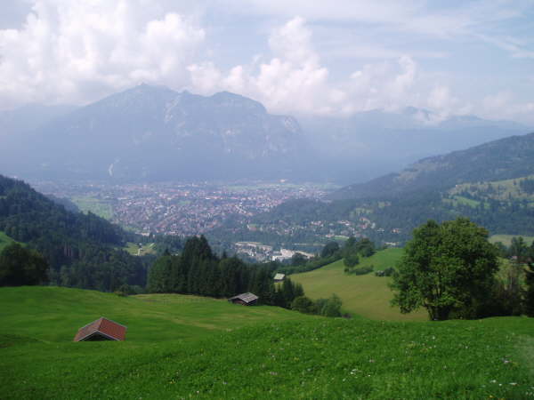 Blick auf Garmisch