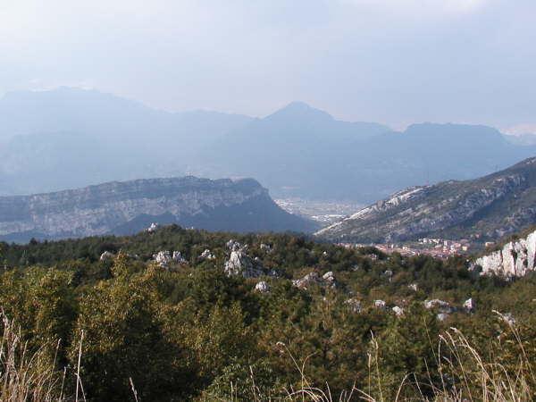 Blick Richtung Nago und Arco