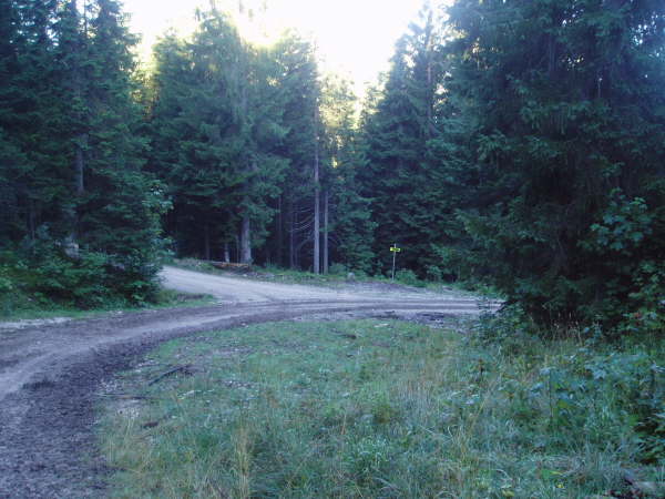 links weiter bergauf