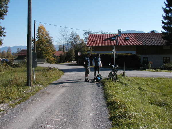 Mndung an der Asphaltstrae
