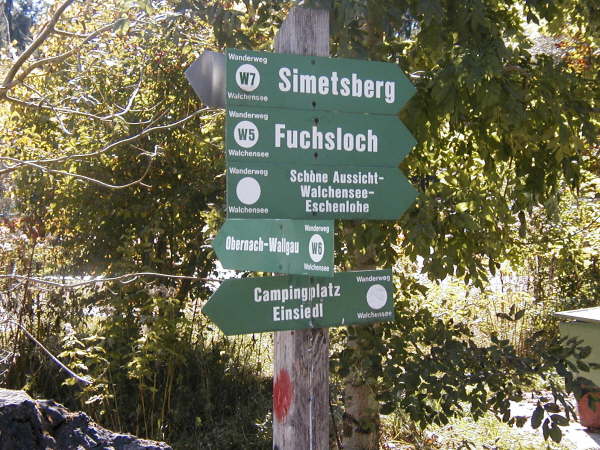 Richtung Eschenlohe, Simetsberg fahren