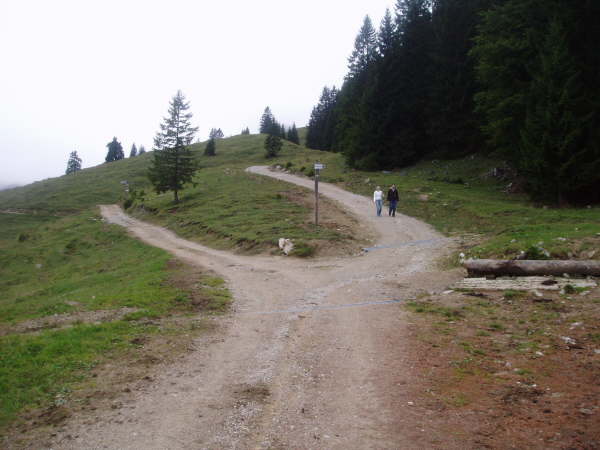 Rechts weiter zum Brnnsteinhaus