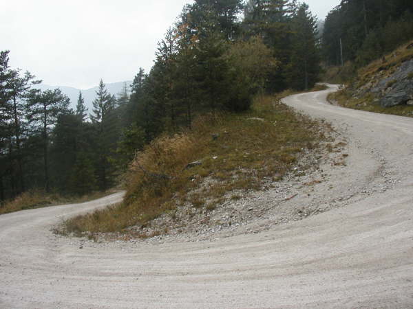 Breite Forststrae bergauf