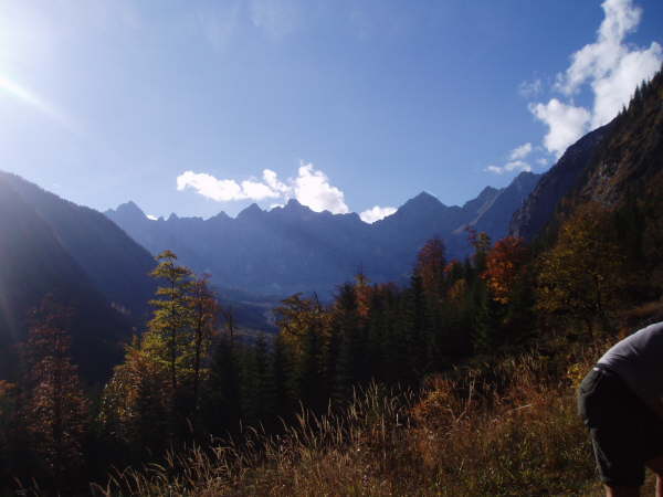 Toller Blick auf die Karwendelspitzen