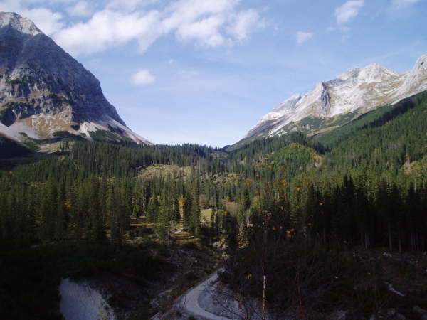Blick Richtung Karwendelhaus