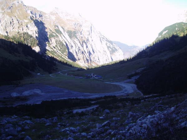 M�ndung an dem Forstweg