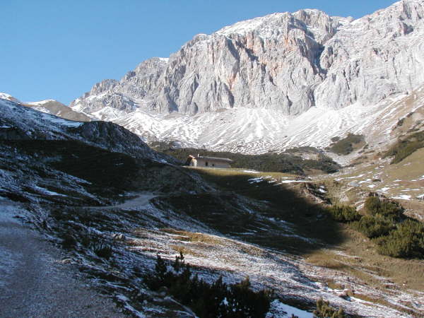 Htte kurz vor der Rotmoosalm